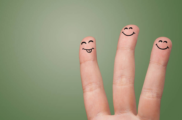 Smile fingers together - Фото, изображение