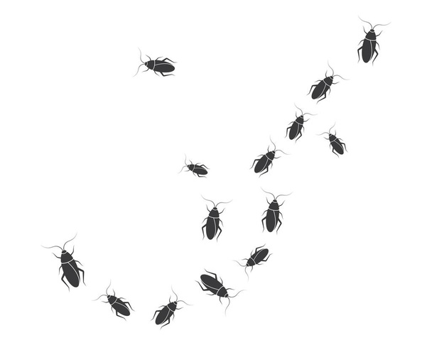 kakkerlakken vector pictogram illustratie ontwerp - Vector, afbeelding