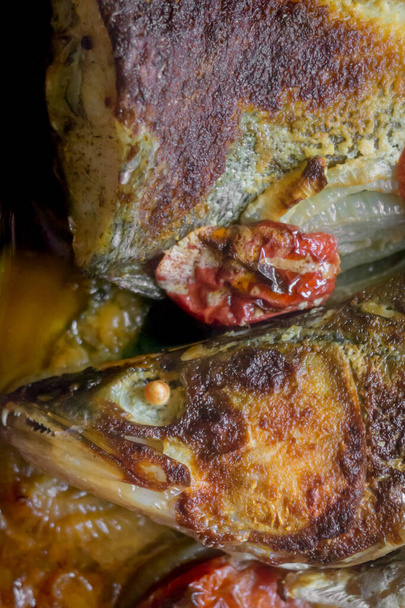 zander pečené ryby - Fotografie, Obrázek