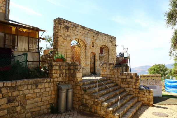 Safed is a city of Kabbalists in the north of the state of Israel, a holy city for Jews. Located at an altitude of 900 m above sea level in the mountains of the Upper Galilee  - Photo, Image