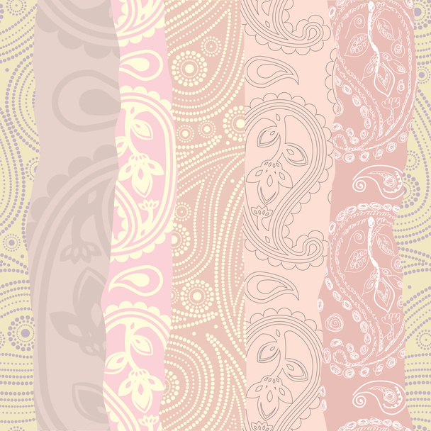 pink paisley background - Вектор,изображение