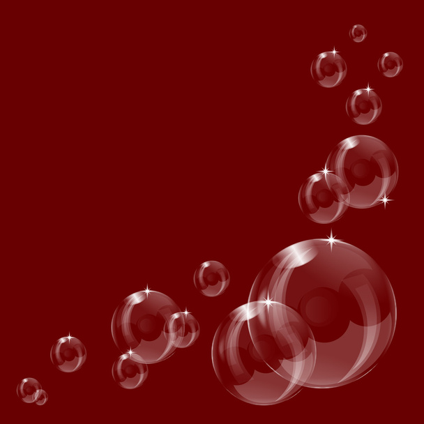 Háttér átlátszó szappanbuborék - Vektor, kép