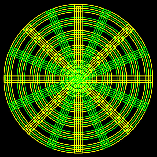 Um padrão circular abstrato
 - Vetor, Imagem