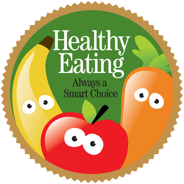 Healthy Eating Label - Vector, Image