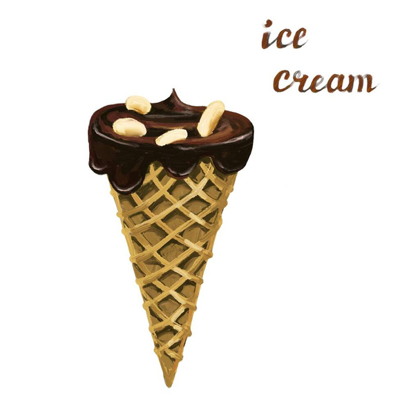 ice cream sugar sweet vanilla  - Foto, Bild