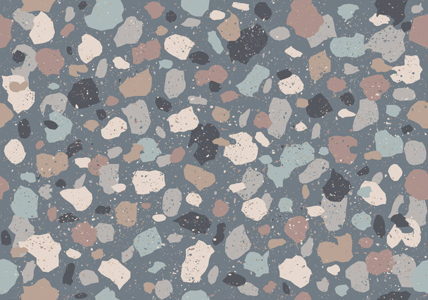 Kolorowy wzór z terrazzo tekstury - Wektor, obraz