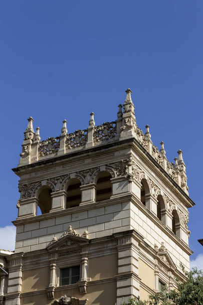 Building in Old Town Palma de Mallorca, Majorca, Spain, with window shutter - Fotó, kép