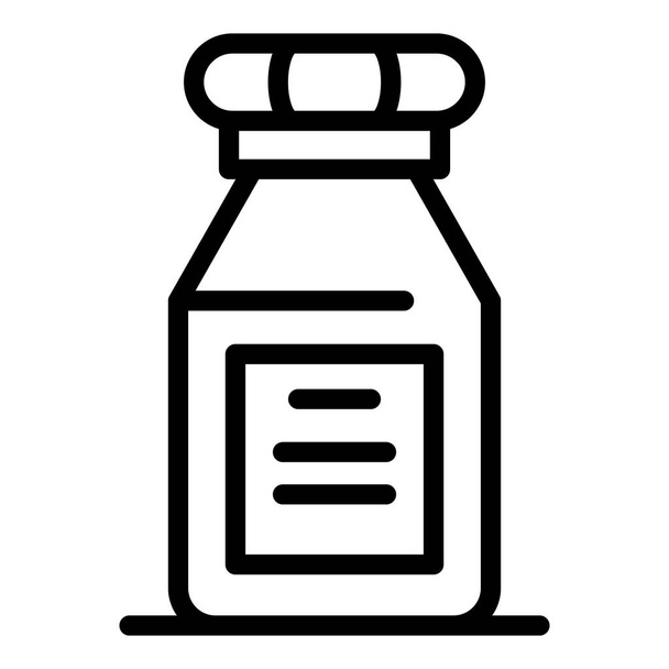 Chemical substance bottle icon, outline style - Wektor, obraz