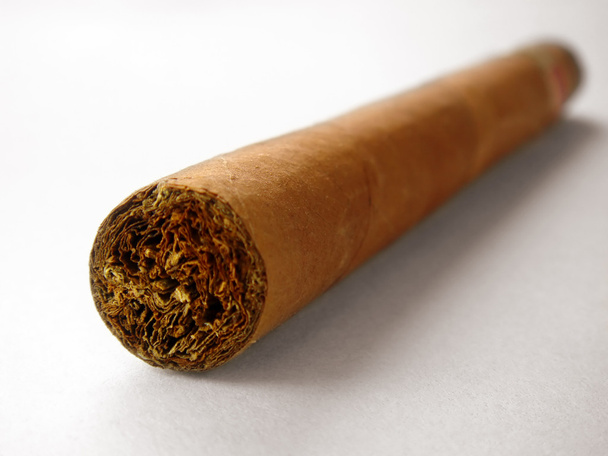Close-up van Cubaanse sigaar - Foto, afbeelding