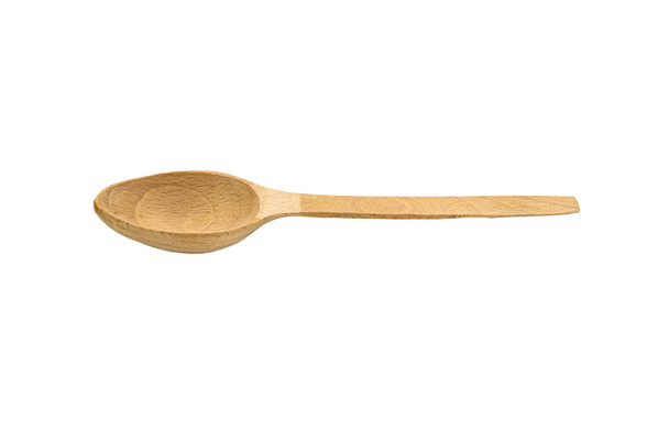 wooden spoon. isolate on a white background. - Photo, Image