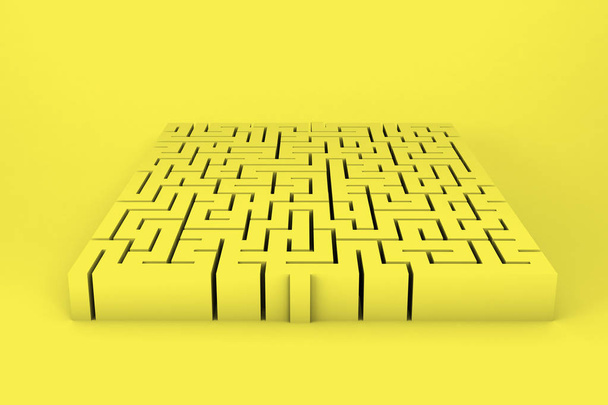 3D ilustrace labyrint, komplexní řešení problémů koncept - Fotografie, Obrázek