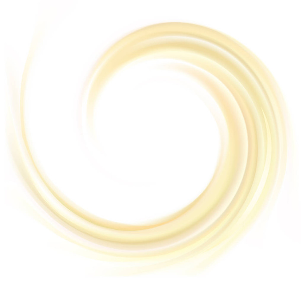 vektor sárga háttér kavargó krémes textúra - Vektor, kép