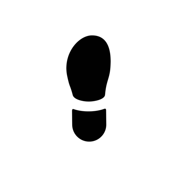 Icona del passo o silhouette dell'impronta - Vettoriali, immagini