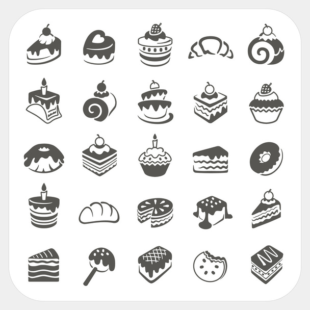 Cakes and dessert set - Vector, Image