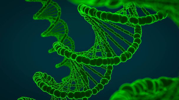 Abstrakti 3D-kuva DNA:n kaksoiskierteestä ilman DNA-fragmentteja
 - Valokuva, kuva