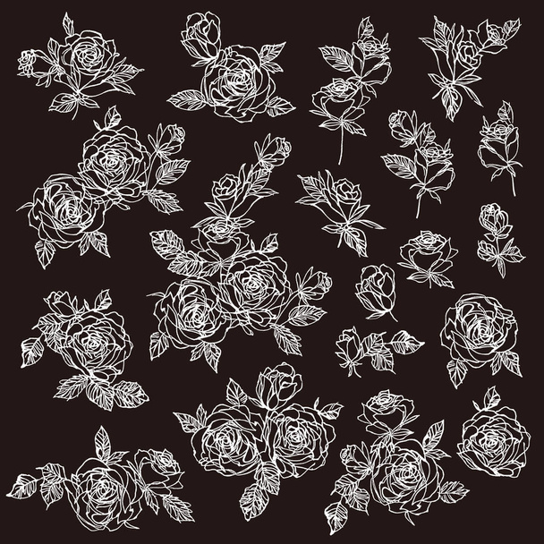 Illustration vectorielle de fleurs abstraite magnifiquement - Vecteur, image