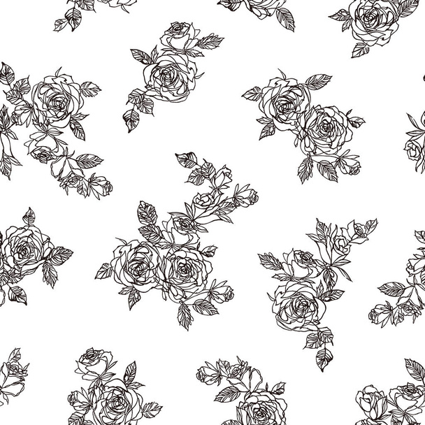Matériel de motif sans couture fleur abstrait magnifiquement
 - Vecteur, image