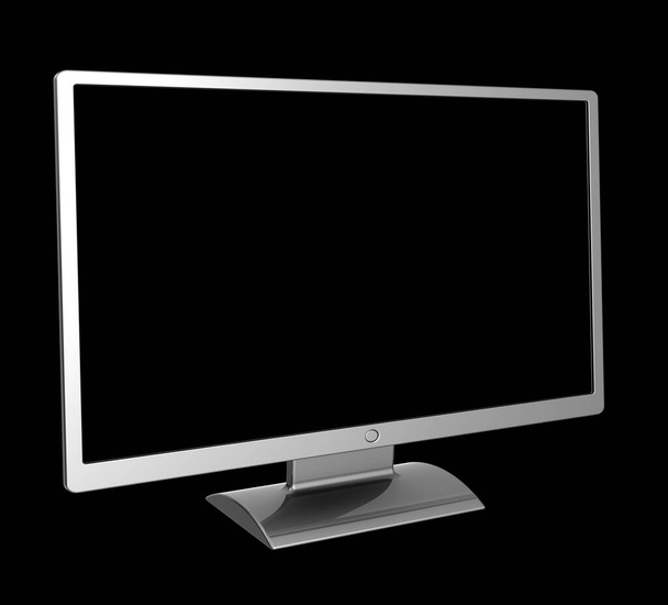 Computer LCD monitor blank screen simple plasma TV set - Photo, Image