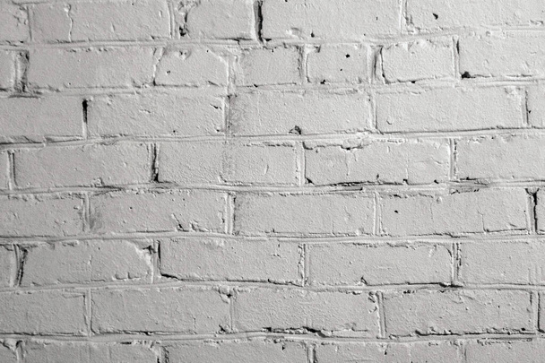 texture of old white brick wall - Photo, Image