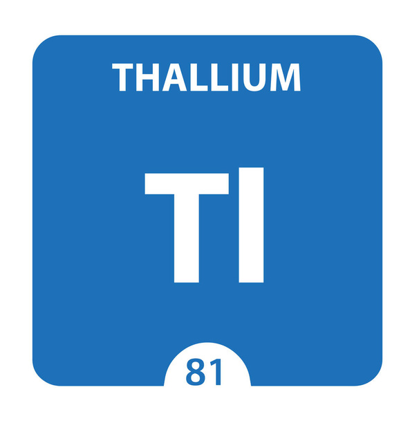 Tallium Chemical 81 eleme periódusos rendszer. Molekulák és kommok - Fotó, kép