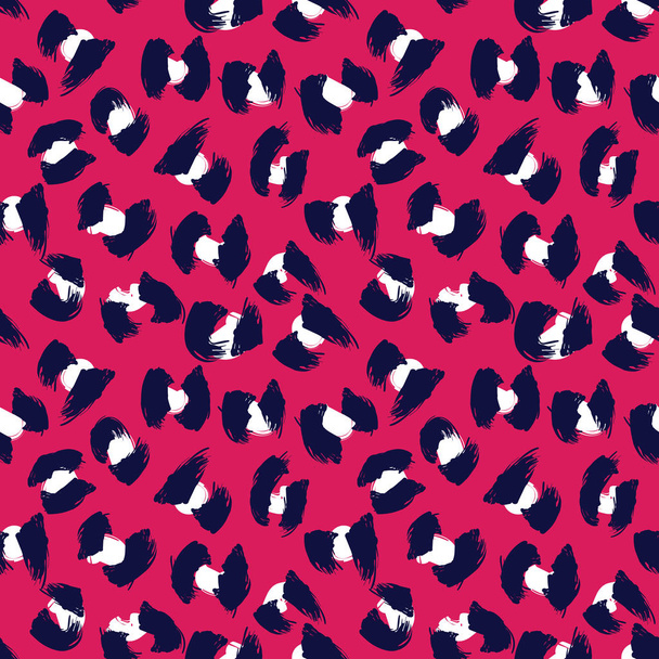 Kleurrijke Classic Modern Animal / Leopard Brush Strokes Naadloze Print Achtergrond in Vector - Geschikt voor zowel online / fysiek medium zoals website resources, graphics, print designs, mode textiel en etc. - Vector, afbeelding