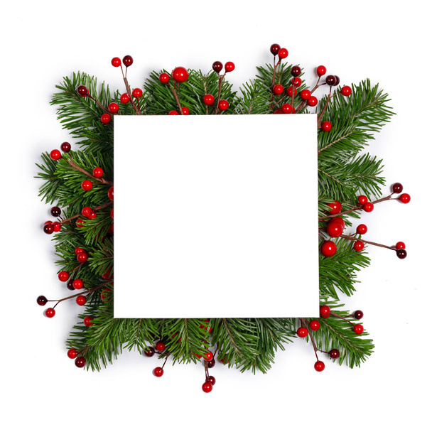 Різдвяна рамка гілок дерев
 - Фото, зображення