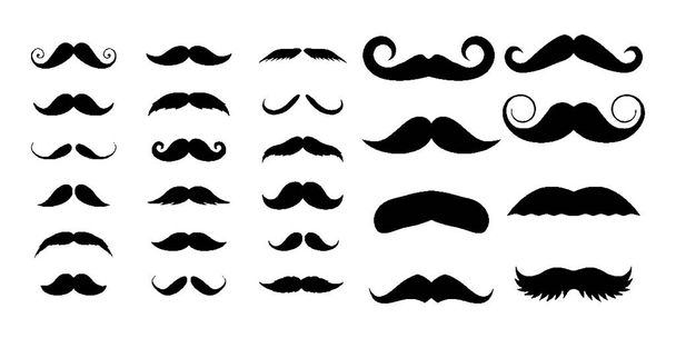 Mustache icon Set Vector Simple illustration Design Template or logo - Vector, Image