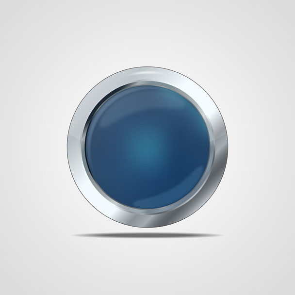 Glass button - Vector, Image