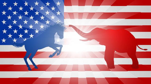 American Election Concept - Vector, afbeelding
