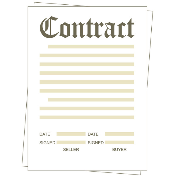 contrato - Vector, imagen