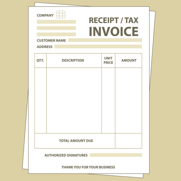 Tax invoice - Vector, Image