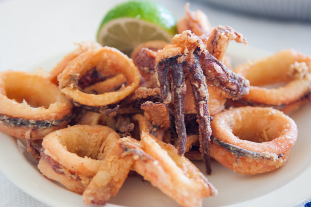 Fried calamari rings - Photo, Image