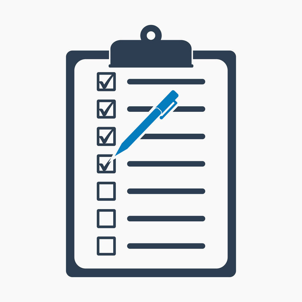 Check list icon. Flat style vector EPS. - Vector, Image