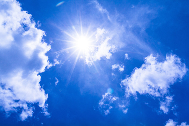 sun,blue sky - Fotoğraf, Görsel