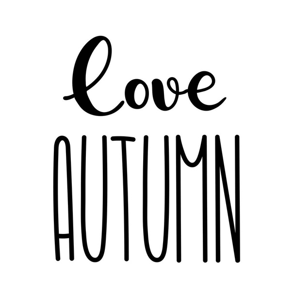 Осенний шрифт с красивыми буквами
 - Вектор,изображение