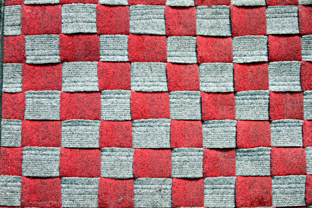 Red checkered background. - Photo, Image