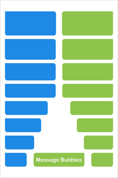 Imposta con le icone a bolle di messaggio Blank Speech
 - Vettoriali, immagini