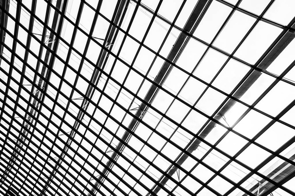 Architecture abstraite de toit de fenêtre en verre extérieur
 - Photo, image