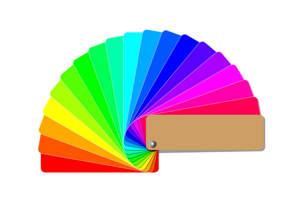 gökkuşağı renkli renk palet rehberi - Vektör, Görsel