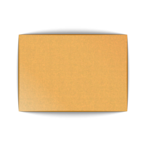 Материал реалистичный чистый картонный лист макет формата A4 пейзаж с тенями, элемент дизайна
 - Вектор,изображение