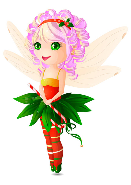Christmas fairy - Vector, Image