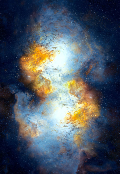 Espacio cósmico y estrellas, fondo cósmico abstracto de color. - Foto, Imagen
