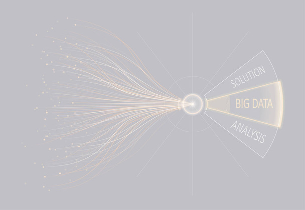 Reprezentacja kodu danych Big Data - Wektor, obraz