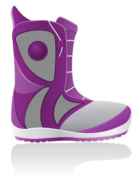boot for snowboarding vector illustration - Vektori, kuva