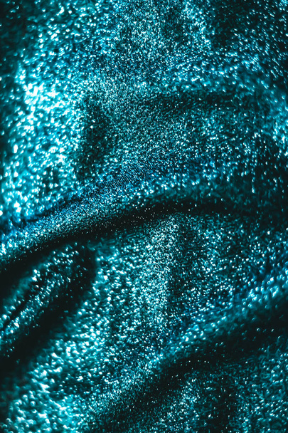 Emerald holiday sparkling glitter abstract background, luxury sh - Photo, Image