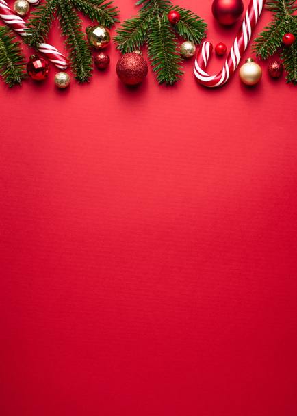Merry Christmas vertical background - Photo, Image
