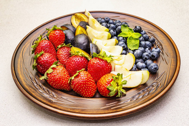 Assiette de fruits
 - Photo, image