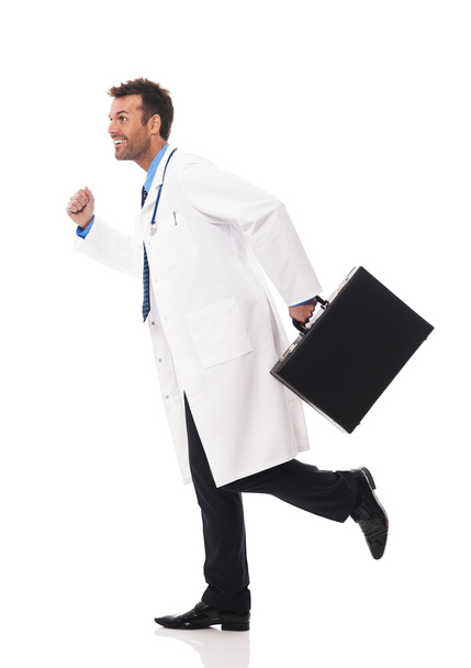 Doctor running urgency - Photo, Image