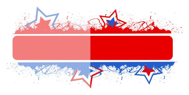 Blank banner - 4th of July Vector theme Design - Vector, Image
