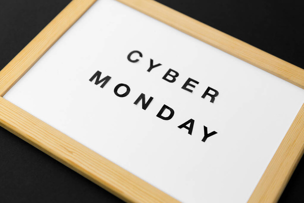 magnetic board with cyber monday words - Photo, Image